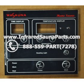 FACE PLATES - FACEPLATE FOR CIRCUIT BOARD SRZHX001 WASAUNA 8 BUTTONS 1