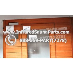 WOOD SAUNA WALLS - HEMLOCK WOOD SAUNA PANEL + DOOR ( 69.5" x 50" ) 3