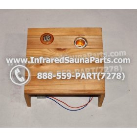 WOOD STEREO HOUSINGS - HEMLOCK WOOD STEREO COVER WITH LED LIGHT AND THERAPY LIGHTS STYLE 1 4