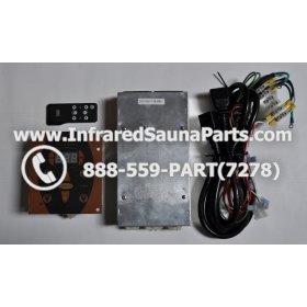 COMPLETE CONTROL POWER BOX WITH CONTROL PANEL - COMPLETE CONTROL POWER BOX CEDRUS 110V / 220V SN20051124185 WITH CIRCUIT BOARD SN 20051124279 AND FACEPLATE AND REMOTE CONTROL WITH WIRING 1