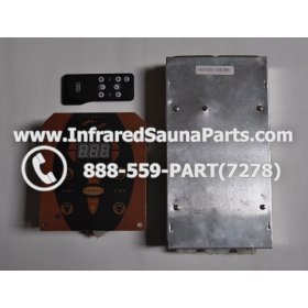 COMPLETE CONTROL POWER BOX WITH CONTROL PANEL - COMPLETE CONTROL POWER BOX CEDRUS 110V / 220V SN20051124185 WITH CIRCUIT BOARD SN 20051124279 AND FACEPLATE AND REMOTE CONTROL 1