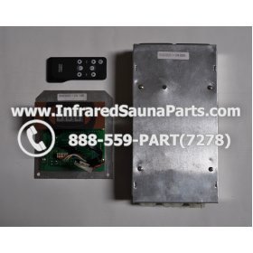 COMPLETE CONTROL POWER BOX WITH CONTROL PANEL - COMPLETE CONTROL POWER BOX CEDRUS 110V / 220V SN20051124185 WITH CIRCUIT BOARD SN 20051124279 AND FACEPLATE AND REMOTE CONTROL 30