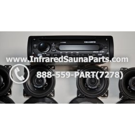 COMPLETE STEREO + SPEAKERS + COVERS - COMPLETE STEREO SYSTEM YKAMFG A-6150M WITH 4 SPEAKERS 4