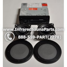 COMPLETE STEREO + SPEAKERS + COVERS - COMPLETE STEREO SYSTEM YKAMFG A-6150M WITH 2 SPEAKERS 2