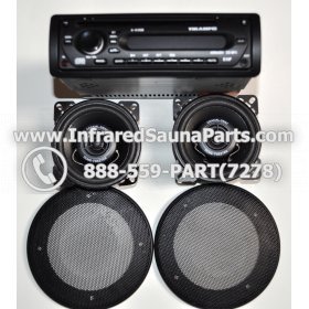 COMPLETE STEREO + SPEAKERS + COVERS - COMPLETE STEREO SYSTEM YKAMFG A-6150M WITH 2 SPEAKERS 3