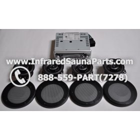COMPLETE STEREO + SPEAKERS + COVERS - COMPLETE STEREO SYSTEM CD-2000 WITH 4 SPEAKERS 2
