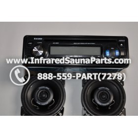 COMPLETE STEREO + SPEAKERS + COVERS - COMPLETE STEREO SYSTEM KAIZHEN KZ-5081 WITH 2 SPEAKERS 4