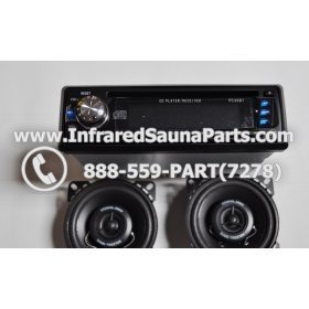 COMPLETE STEREO + SPEAKERS + COVERS - COMPLETE STEREO SYSTEM PC-3681 WITH 2 SPEAKERS 4