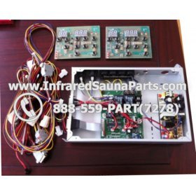 COMPLETE CONTROL POWER BOX WITH CONTROL PANEL - COMPLETE CONTROL POWER BOX JOSEN INFRARED SAUNA 110V 120V 220V WITH WIRING HARNESS 1