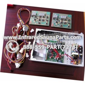 COMPLETE CONTROL POWER BOX WITH CONTROL PANEL - COMPLETE CONTROL POWER BOX JOSEN INFRARED SAUNA 110V 120V 220V WITH WIRING HARNESS 3