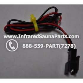 THERMOSTATS - THERMOSTAT - 2 PIN MALE TO FEMALE IN BLACK AND RED EXTENSION CORD 12