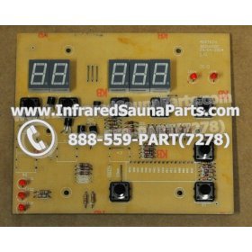 CIRCUIT BOARDS / TOUCH PADS - CIRCUIT BOARD  TOUCHPAD JOSEN INFRARED SAUNA SRZHX00D - (8 BUTTONS) 1