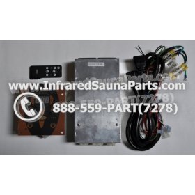 COMPLETE CONTROL POWER BOX WITH CONTROL PANEL - COMPLETE CONTROL POWER BOX SUNLIGHT 110V  220V SN20051124185 WITH CIRCUIT BOARD SN 20051124279 AND FACEPLATE AND REMOTE CONTROL WITH WIRING 1