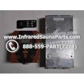 COMPLETE CONTROL POWER BOX WITH CONTROL PANEL - COMPLETE CONTROL POWER BOX GAIA 110V  220V SN20051124185 WITH CIRCUIT BOARD SN 20051124279 AND FACEPLATE AND REMOTE CONTROL 1