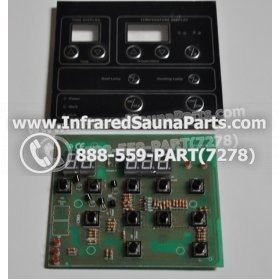 CIRCUIT BOARDS WITH  FACE PLATES - CIRCUIT BOARD WITH FACE PLATE YX32764-3 (11 BUTTONS) MASTERSAUNA 1