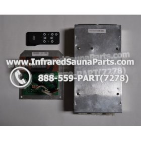 COMPLETE CONTROL POWER BOX WITH CONTROL PANEL - COMPLETE CONTROL POWER BOX GAIA 110V  220V SN20051124185 WITH CIRCUIT BOARD SN 20051124279 AND FACEPLATE AND REMOTE CONTROL 4