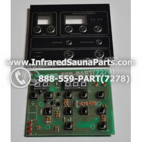 CIRCUIT BOARDS WITH  FACE PLATES - CIRCUIT BOARD WITH FACE PLATE YX32764-3 (11 BUTTONS) MASTERSAUNA 2