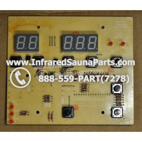 CIRCUIT BOARDS / TOUCH PADS - CIRCUIT BOARD  TOUCHPAD GAIA INFRARED SAUNA SRZHX00D - (8 BUTTONS) 6