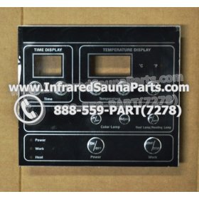 FACE PLATES - FACEPLATE FOR CIRCUIT BOARD SRZHX001 MASTERSAUNA 10 BUTTONS 1