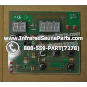 CIRCUIT BOARDS / TOUCH PADS - CIRCUIT BOARD  TOUCHPAD GAIA INFRARED SAUNA SRZHX001 - (10 BUTTONS) 4