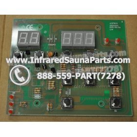 CIRCUIT BOARDS / TOUCH PADS - CIRCUIT BOARD  TOUCHPAD GAIA INFRARED SAUNA SRZHX001 - (10 BUTTONS) 5
