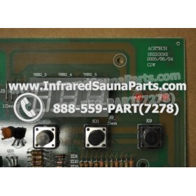 CIRCUIT BOARDS / TOUCH PADS - CIRCUIT BOARD  TOUCHPAD GAIA INFRARED SAUNA SRZHX001 - (10 BUTTONS) 6