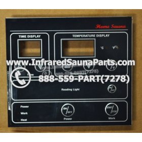 FACE PLATES - FACEPLATE FOR CIRCUIT BOARD SRZHX001 MASTERSAUNA 8 BUTTONS 1