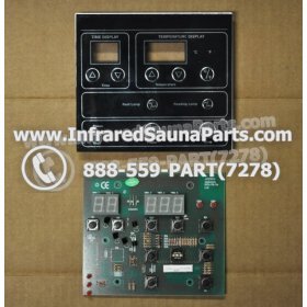 CIRCUIT BOARDS WITH  FACE PLATES - CIRCUIT BOARD WITH FACE PLATE SRZHX001 - (9 BUTTONS) MASTERSAUNA 3