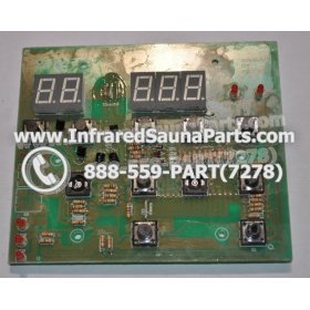 CIRCUIT BOARDS / TOUCH PADS - CIRCUIT BOARD  TOUCHPAD GAIA INFRARED SAUNA YX32764-3 (9 BUTTONS) 9