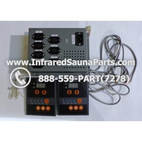 COMPLETE CONTROL POWER BOX WITH CONTROL PANEL - COMPLETE CONTROL POWER BOX CLEARLIGHT INFRARED SAUNA 110v 120v WITH TWO CONTROL PANELS 6