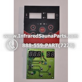 CIRCUIT BOARDS WITH  FACE PLATES - CIRCUIT BOARD WITH FACE PLATE WATERSTAR INFRARED SAUNA  06S085 1