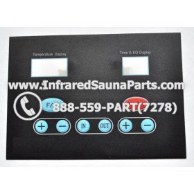 FACE PLATES - FACEPLATE FOR CIRCUIT BOARD SUNBRITE INFRARED SAUNA C15 9012 1