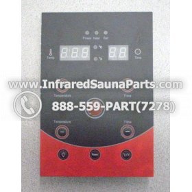 FACE PLATES - FACEPLATE FOR CIRCUIT BOARD HEALTHLAND INFRARED SAUNA  06S084 1