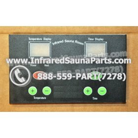 FACE PLATES - FACEPLATE FOR CIRCUIT BOARD WASAUNA INFRARED SAUNA NYSN2DB V3.2F 1