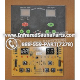 CIRCUIT BOARDS WITH  FACE PLATES - CIRCUIT BOARD WITH FACE PLATE SAUNA KING INFRARED SAUNA NYSN2DB V3.2F 3