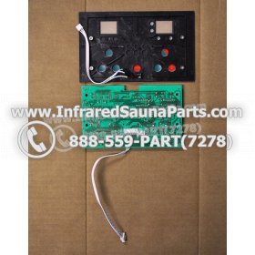 CIRCUIT BOARDS WITH  FACE PLATES - CIRCUIT BOARD WITH FACE PLATE SAUNA SUPPLY WORLD INFRARED SAUNA WXYZLYCA23V10 AND THERMOSTAT WIRE 2