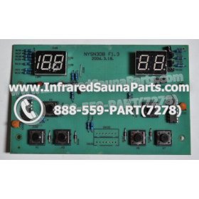 CIRCUIT BOARDS WITH  FACE PLATES - CIRCUIT BOARD WITH FACE PLATE WATERSTAR INFRARED SAUNA NYSN3DB F1.3 3