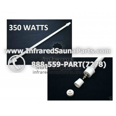 CERAMIC INFRARED HEATERS IN WHITE 110V / 120V  - CERAMIC INFRARED HEATER IN WHITE - 25.5 inches 350 watts 110V / 120V 1