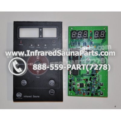 CIRCUIT BOARDS WITH  FACE PLATES - CIRCUIT BOARD WITH FACE PLATE VIDAL INFRARED SAUNA 06S065 1
