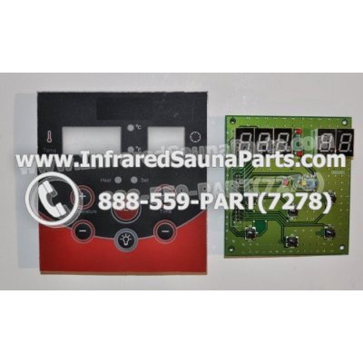 CIRCUIT BOARDS WITH  FACE PLATES - CIRCUIT BOARD WITH FACE PLATE VIDAL INFRARED SAUNA  06S064 1