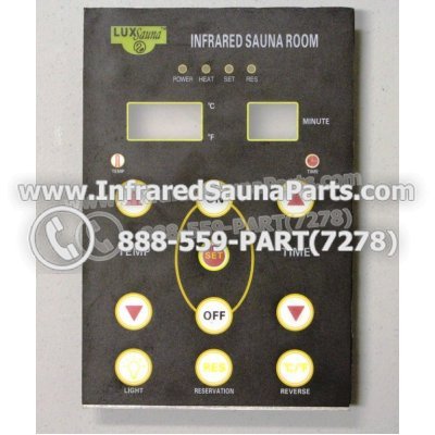FACE PLATES - FACEPLATE FOR CIRCUIT BOARD LUX INFRARED SAUNA 1