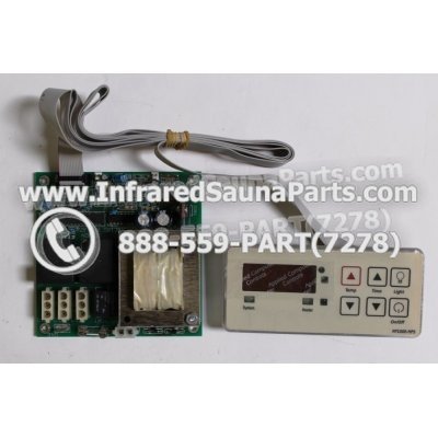 COMPLETE CONTROL POWER BOX WITH CONTROL PANEL - COMPLETE CONTROL POWER BOX / BOARD  EZE INFRARED SAUNA WITH ONE CONTROL PANEL WHITE FINISH 1