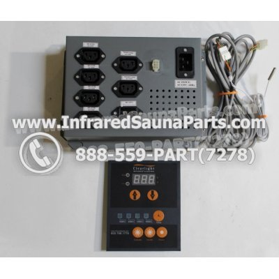 COMPLETE CONTROL POWER BOX WITH CONTROL PANEL - COMPLETE CONTROL POWER BOX CLEARLIGHT INFRARED SAUNA 110v 120v WITH ONE CONTROL PANEL 1