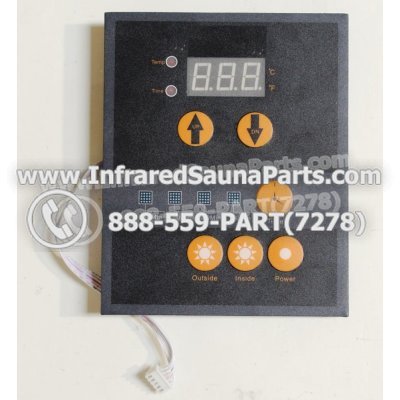 CIRCUIT BOARDS WITH  FACE PLATES - CIRCUIT BOARD WITH FACEPLATE CLEARLIGHT INFRARED SAUNA WO45A-SPCB STYLE 1 1