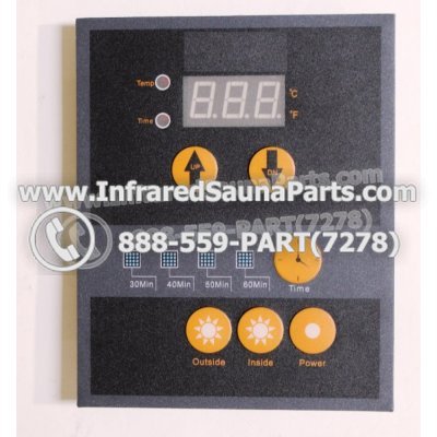 CIRCUIT BOARDS WITH  FACE PLATES - CIRCUIT BOARD WITH FACEPLATE CLEARLIGHT INFRARED SAUNA WO45A-SPCB STYLE 2 1