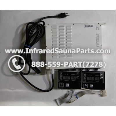 COMPLETE CONTROL POWER BOX WITH CONTROL PANEL - COMPLETE CONTROL POWER BOX WITH TWO CONTROL PANEL ROYAL INFRARED SAUNA 1