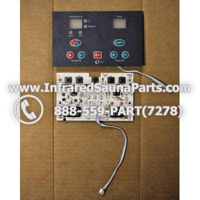 CIRCUIT BOARDS WITH  FACE PLATES - CIRCUIT BOARD WITH FACE PLATE SAUNAGEN INFRARED SAUNA WXYZLYCA23V10 AND THERMOSTAT WIRE 1