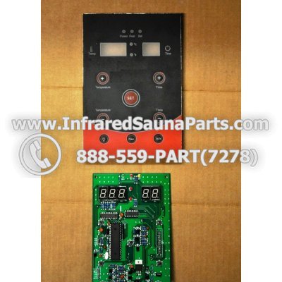 CIRCUIT BOARDS WITH  FACE PLATES - CIRCUIT BOARD WITH FACE PLATE VIDAL INFRARED SAUNA 06S084 1