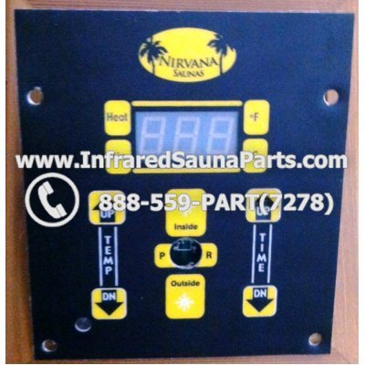 CIRCUIT BOARDS WITH  FACE PLATES - CIRCUIT BOARD WITH FACE PLATE NIRVANA SAUNAS SN 20051124279 AND REMOTE CONTROL 1