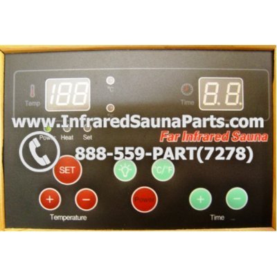 CIRCUIT BOARDS WITH  FACE PLATES - CIRCUIT BOARD WITH FACE PLATE ZENAWAKENING INFRARED SAUNA XZSN1DB V1.5 1